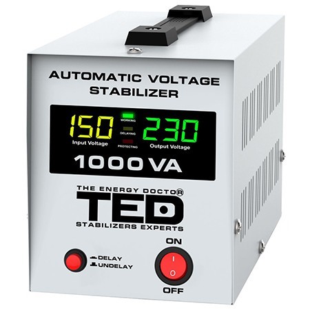 stabilizator tensiune automat avr 1000va lcd ted - imagine 3